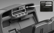Where to find the serial number ID plate on an EZGO golf cart