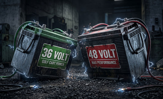 36 volt versus 48 volt golf cart battery systems compared