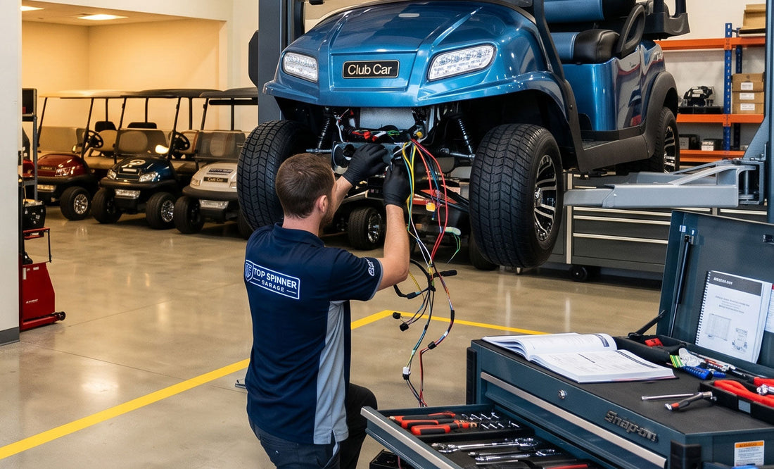 Golf cart wiring harness and wiring system replacement