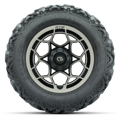 GTW Nexus Black/Bronze 14 in Wheels with 25x10-14 Barrage Mu - front view