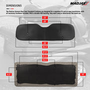 Club Car Precedent MadJax® Genesis 300 Rear Seat with Standard White Seat Cushions (Years 2004-Up)