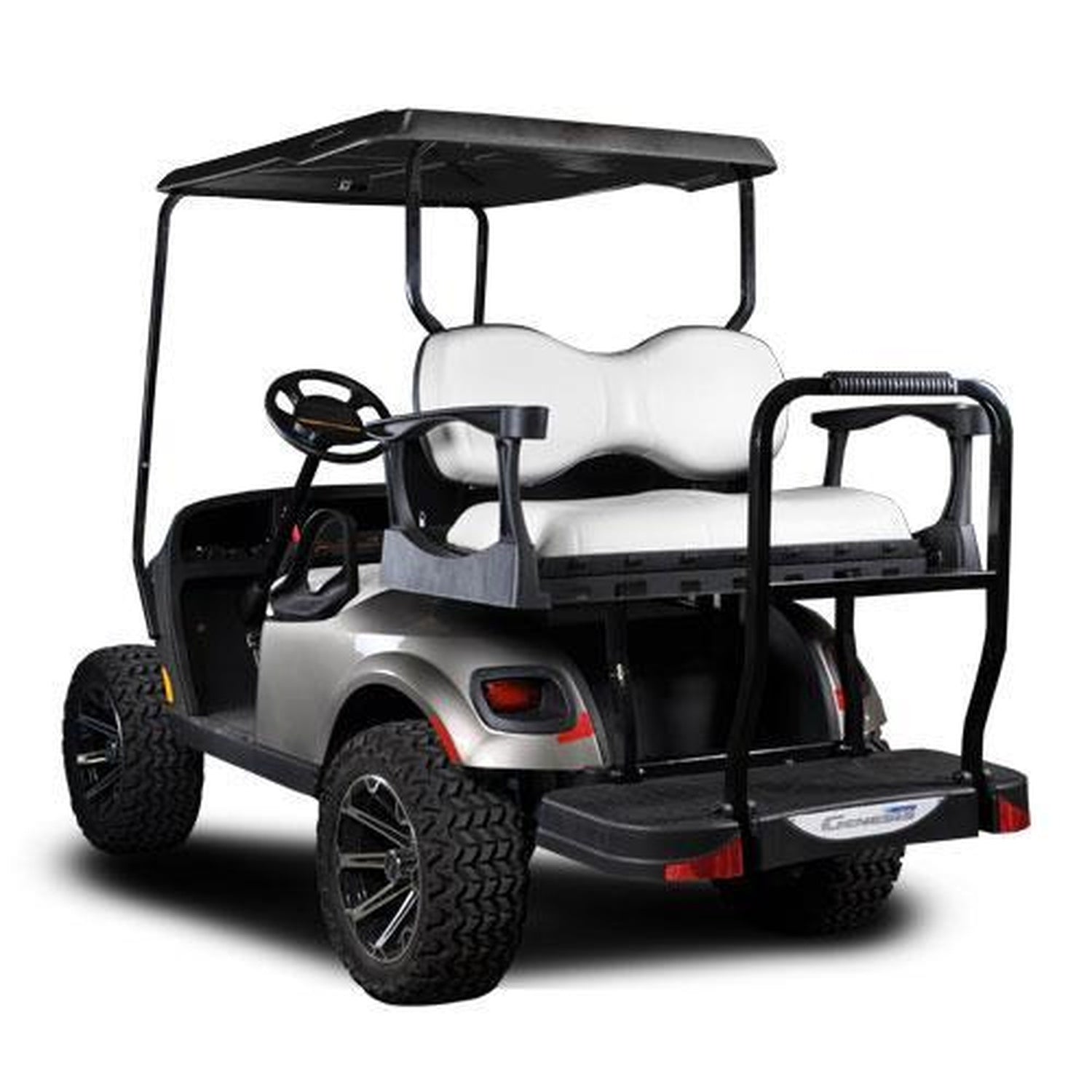 EZGO TXT MadJax® Genesis 300 Rear Seat with Deluxe White Seat Cushions (Years 1994.5-Up)