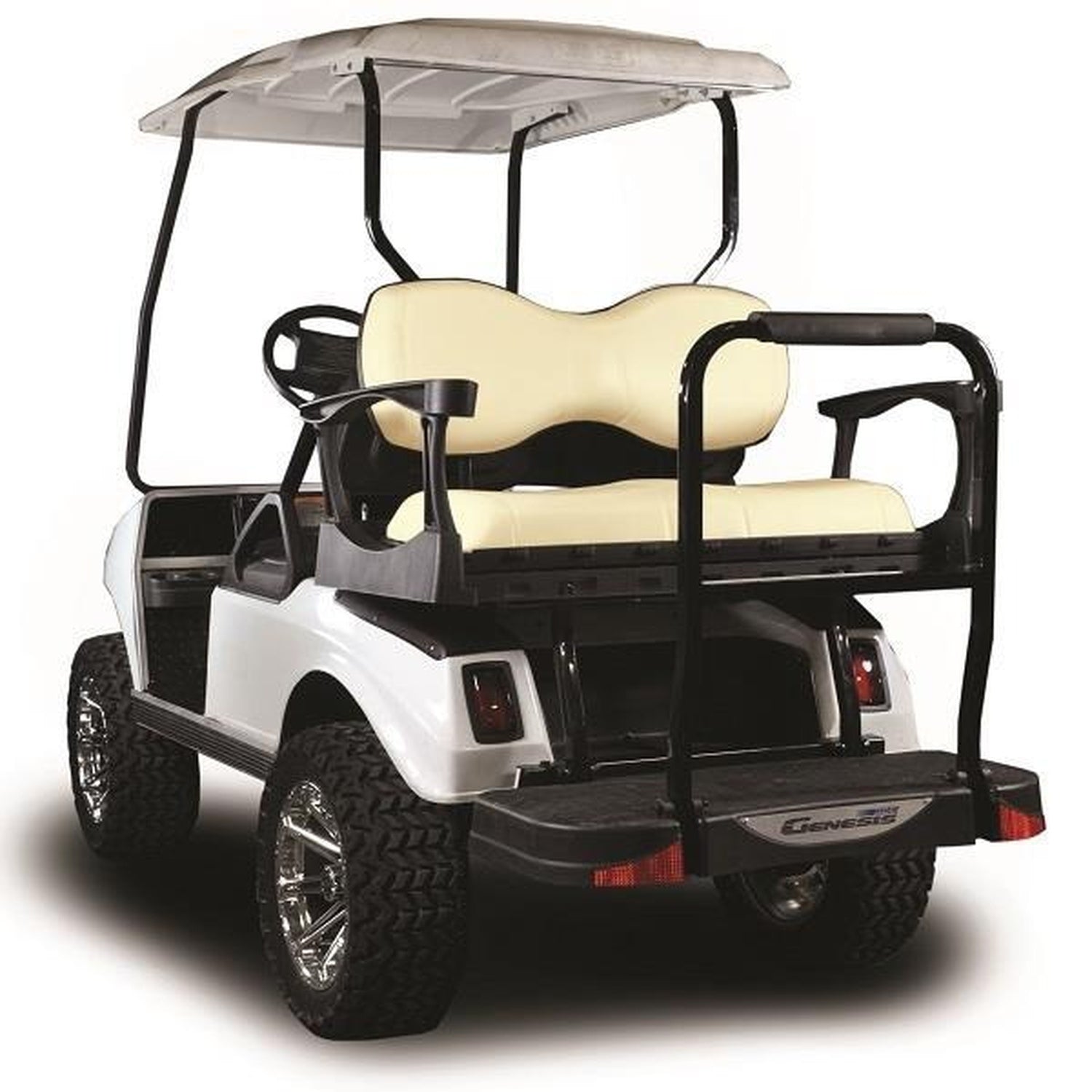 Club Car DS MadJax® Genesis 250 Rear Seat with Deluxe Buff Seat Cushions (Years 2000-Up)