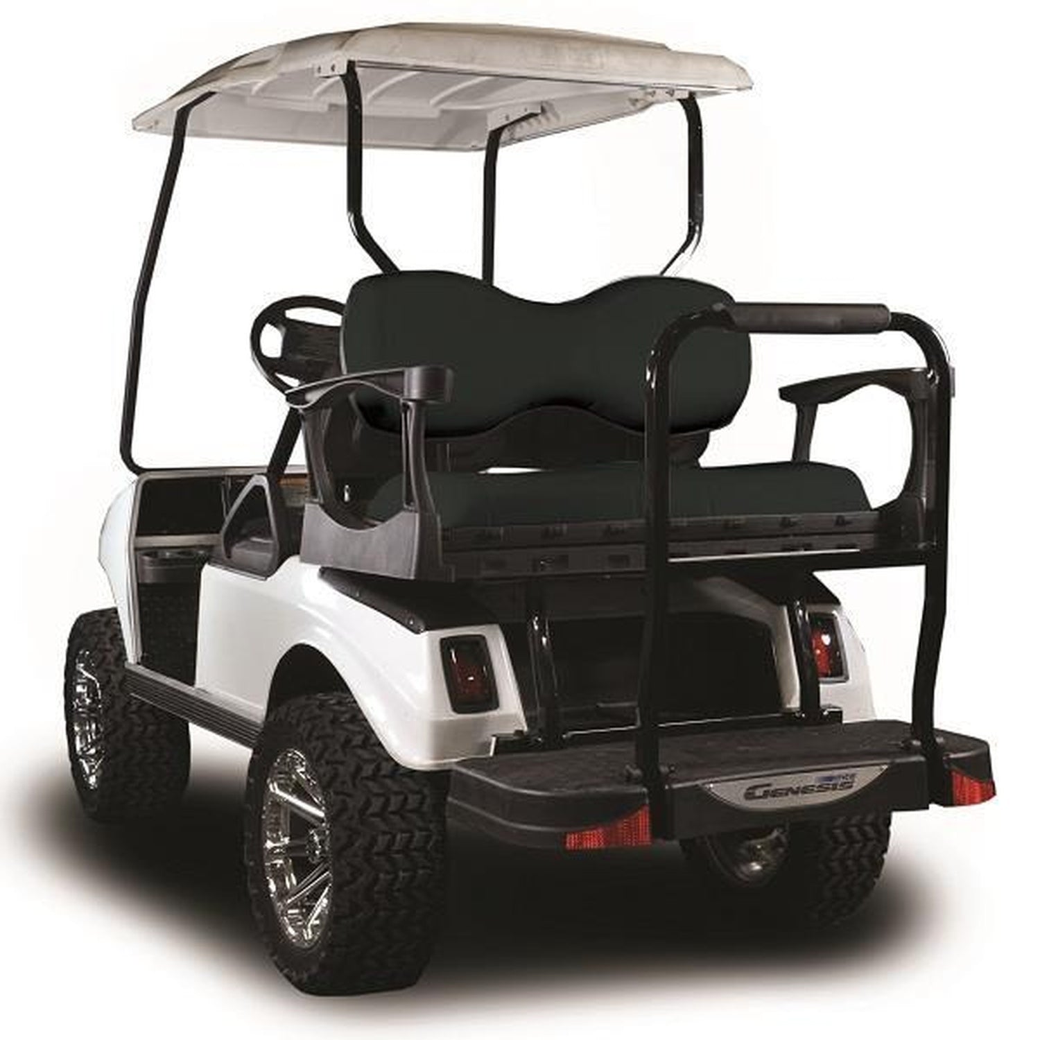 Club Car DS MadJax® Genesis 250 Rear Seat with Deluxe Black Seat Cushions (Years 2000-Up)