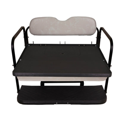 GTW MACH3 Rear Flip Seat for EZGO RXV - Stone Beige (Years 2008-Up)