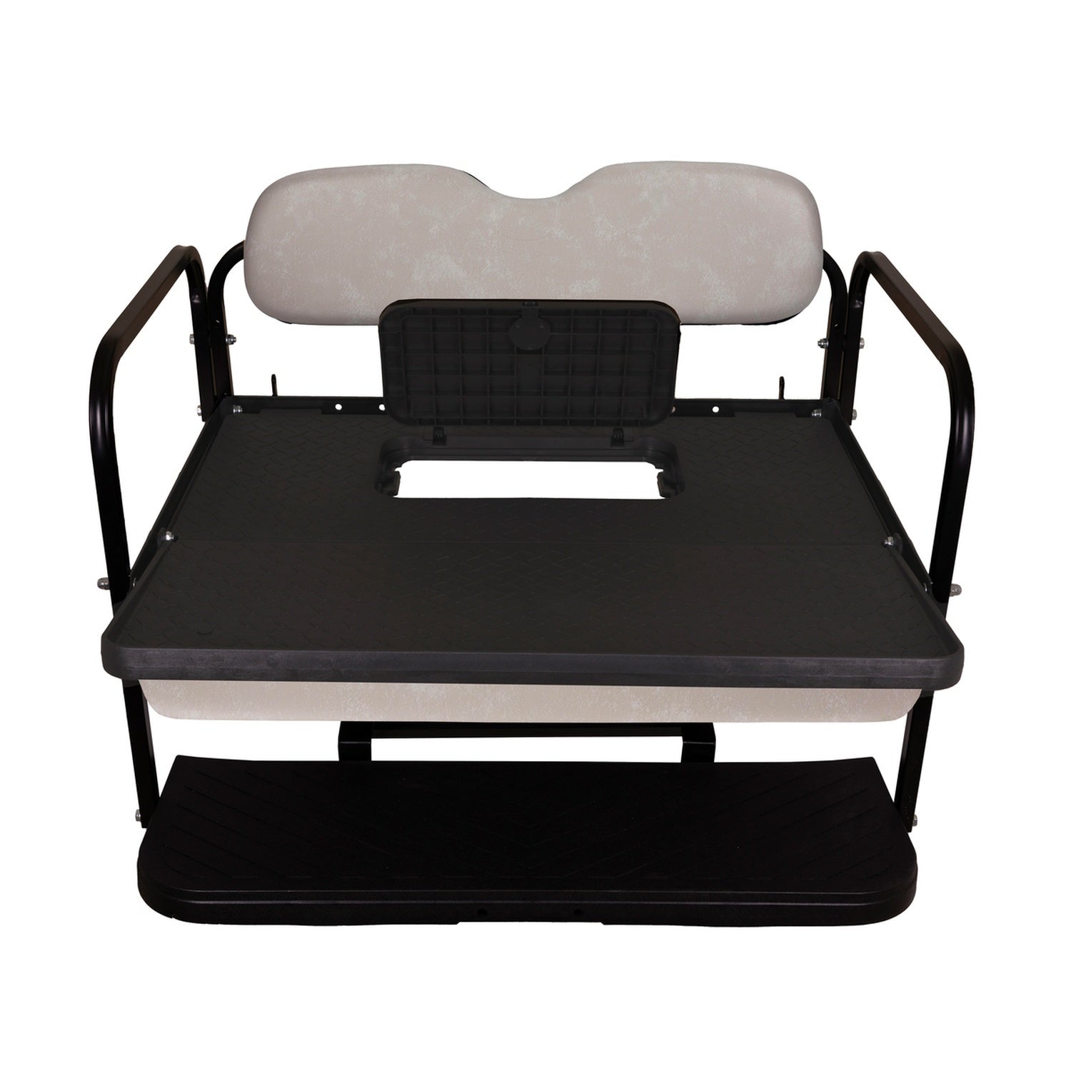 GTW MACH3 Rear Flip Seat for EZGO RXV - Stone Beige (Years 2008-Up)