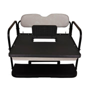 GTW MACH3 Rear Flip Seat for EZGO RXV - Stone Beige (Years 2008-Up)