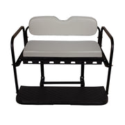 GTW MACH3 Rear Flip Seat for Club Car Precedent, Tempo, & Onward - Gray (Years 2004-Up)