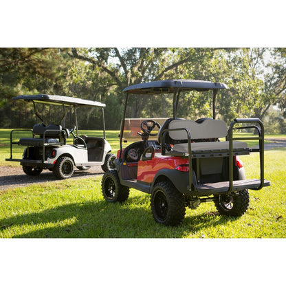 GTW MACH3 Rear Flip Seat for Club Car Precedent, Tempo, & Onward - Gray (Years 2004-Up)