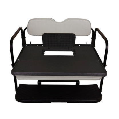 GTW MACH3 Rear Flip Seat for Club Car Precedent, Tempo, & Onward - Gray (Years 2004-Up)