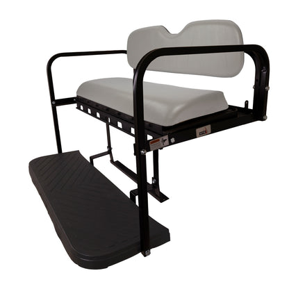 GTW MACH3 Rear Flip Seat for Club Car Precedent, Tempo, & Onward - Gray (Years 2004-Up)