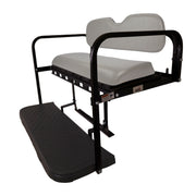 GTW MACH3 Rear Flip Seat for Club Car Precedent, Tempo, & Onward - Gray (Years 2004-Up)