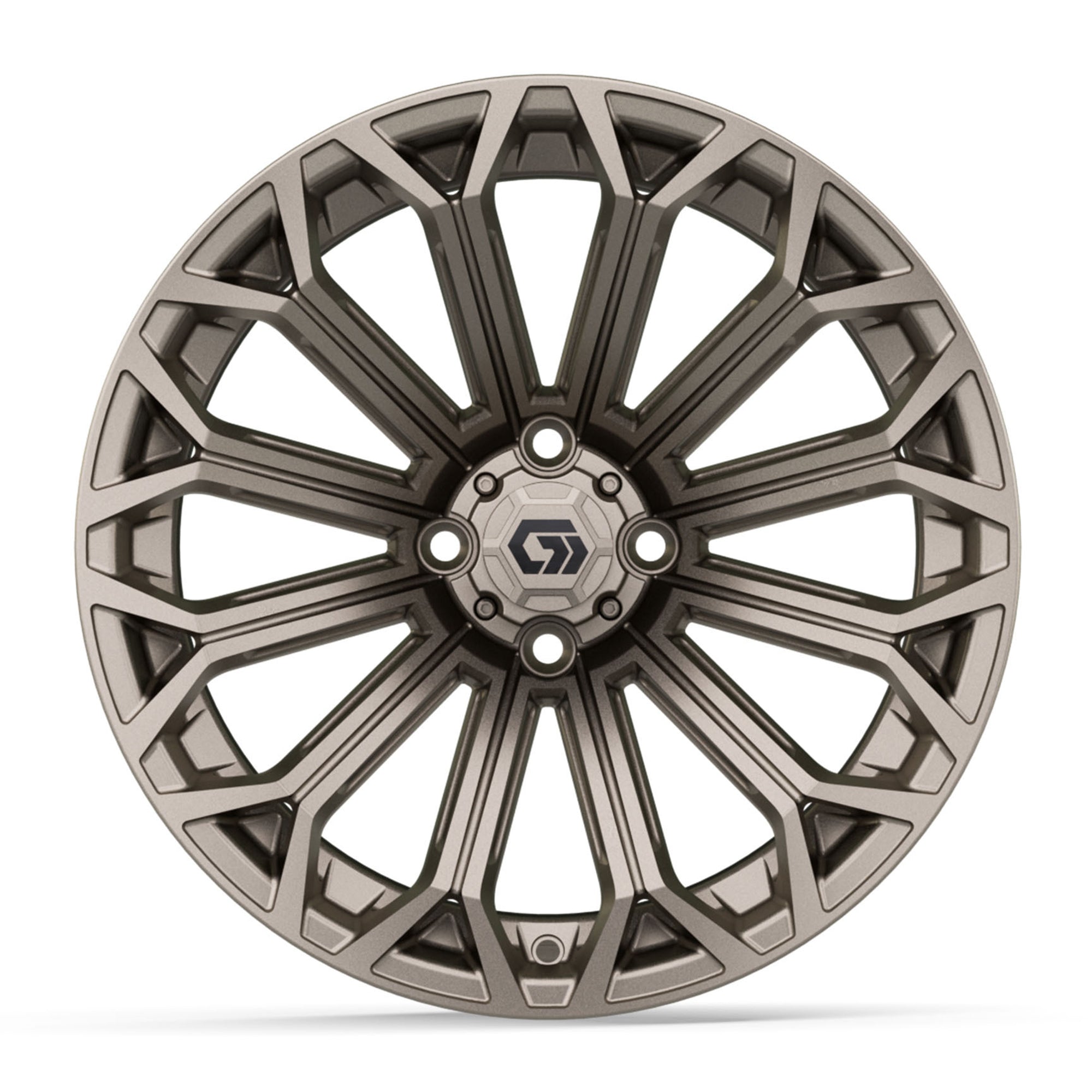 Phantom 16 inch GTW golf cart wheel - Matte Bronze