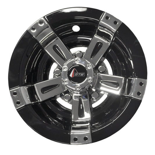 8" GTW® Maverick Black & Chrome Wheel Cover (Universal Fit)