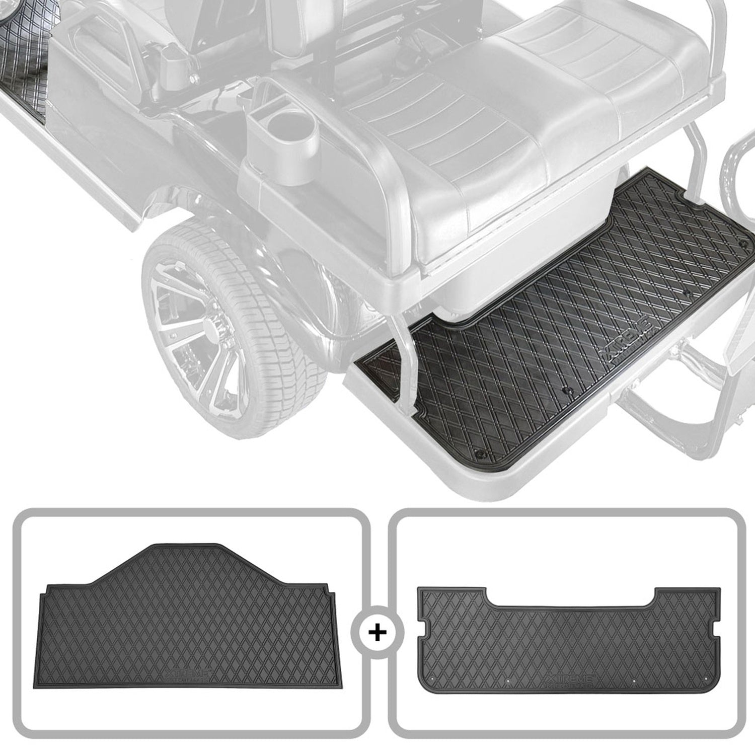 Xtreme Front & Rear Floor Mats for Evolution D5 Ranger & Maverick – All Black