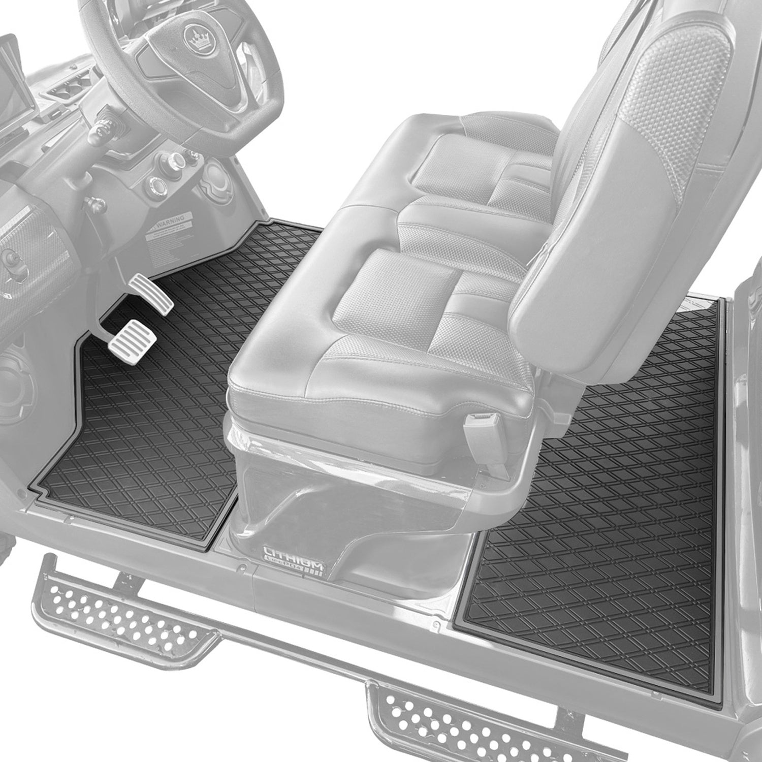 Xtreme Front & Middle Floor Mats for Evolution D5 Ranger & Maverick – Black/Grey