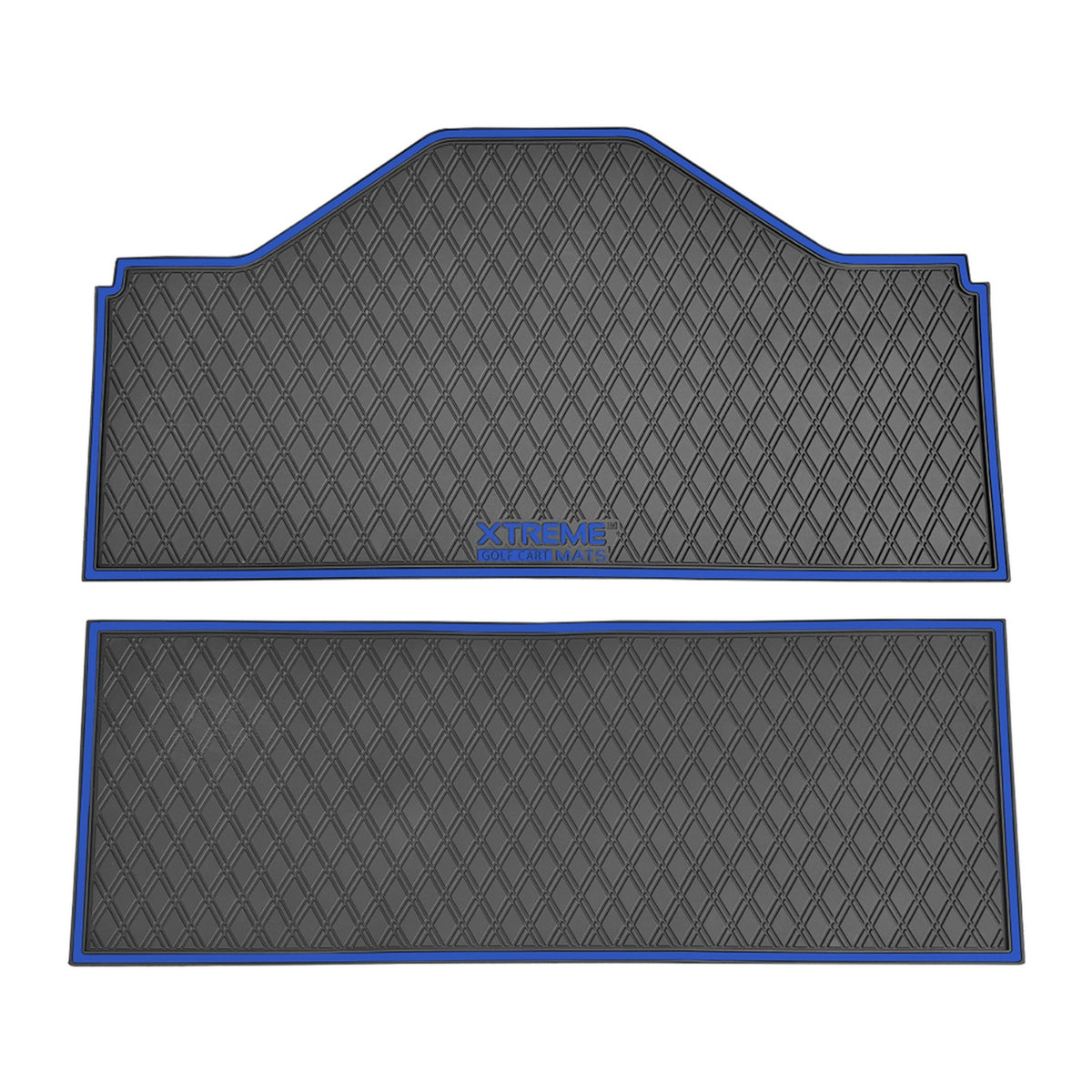 Xtreme Front & Middle Floor Mats for Evolution D5 Ranger & Maverick – Black/Blue
