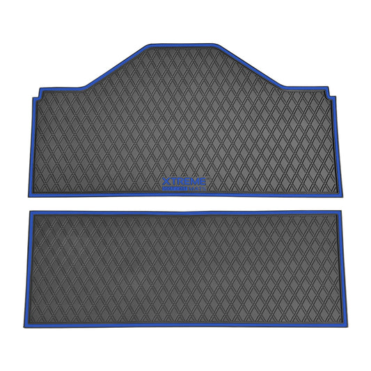 Xtreme Front & Middle Floor Mats for Evolution D5 Ranger & Maverick – Black/Blue