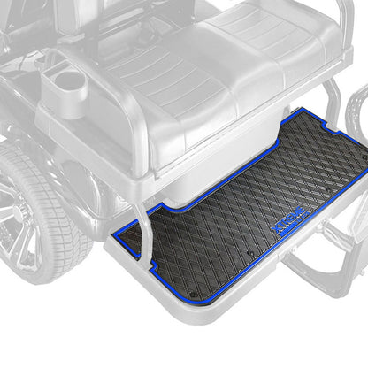Xtreme Front, Middle, & Rear Floor Mats for Evolution D5 Ranger & Maverick – Black/Blue