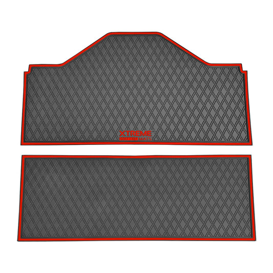Xtreme Front & Middle Floor Mats for Evolution D5 Ranger & Maverick – Black/Red