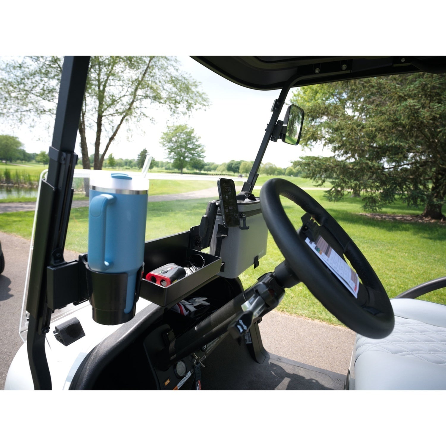 CADDYBAR™ with One Tray, One Cooler, and One Oversided Cup Holder Bundle