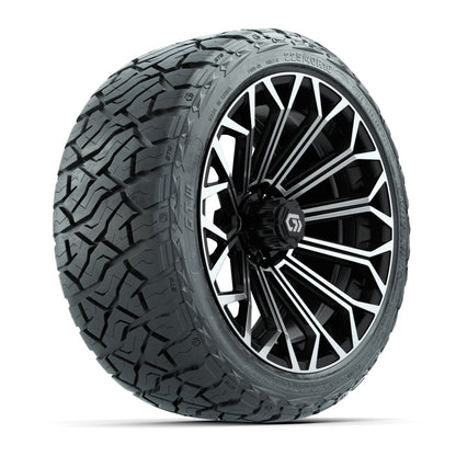 GTW Phantom Black/Machined 16 in Wheels with 225/40-R16 Maverick Hybrid Tires – Full Set