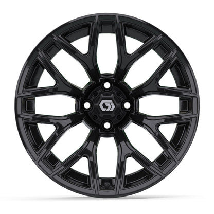 Monaco 16 inch GTW golf cart wheel - Gloss Black
