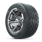 GTW® Specter Chrome 14 in Wheels with 255/45-R14 Fusion GTR  - 3/4 view