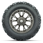 GTW Vandal Bronze/Machined 14 in Wheels with 25x10-14 Barrag - front view