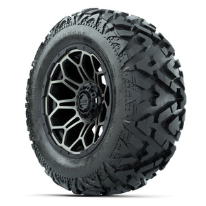 GTW Bravo Black/Bronze Tint 14 in Wheels with 25x10-14 Barra - 3/4 view