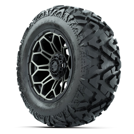 GTW Bravo Black/Bronze Tint 14 in Wheels with 25x10-14 Barra - 3/4 view