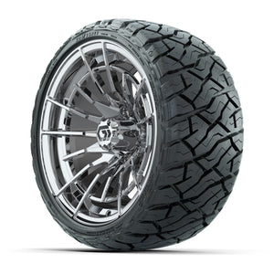 GTW Boost Chrome 14 in Wheels with 205/35-R14 Maverick Low-P - 3/4 view