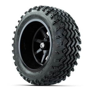 GTW Reaper Gloss Black 14 in Wheels with 23X10-R14 Rogue All-Terrain Tires – Full Set