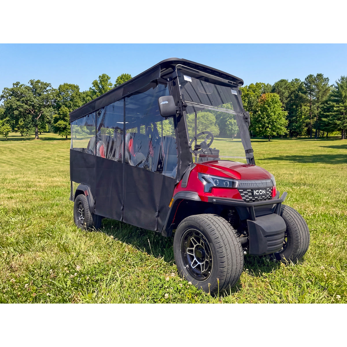 RedDot 6-Passenger Black Track Style Enclosure with Black Valance for ICON i60LX (Years 2026-Up)