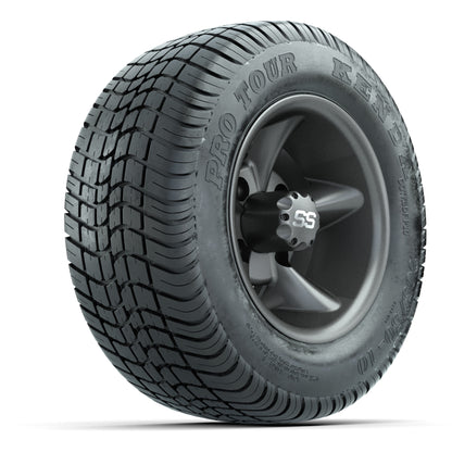 GTW Godfather Matte Gray 10 in Wheels with 205/50-10 Kenda Pro Tour Street Tires – Full Set
