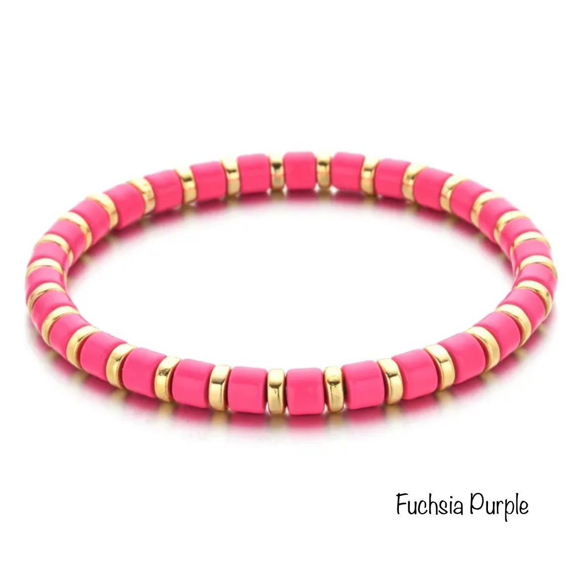Enamel Stretch Bracelets  - Add Clip Charms