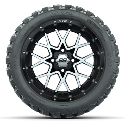 Set of (4) 14 in GTW Vortex Wheels with 23x10-14 GTW Nomad A - front view