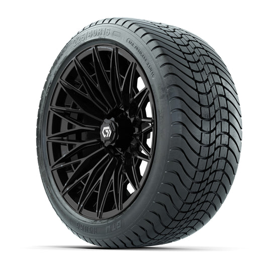 GTW Blur Gloss Black 16 in Wheels with 225/40-R16 Mamba Street Tires – Full Set