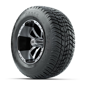 Set of (4) 10 in GTW Storm Trooper Wheels with 205/50-10 Mamba Street Tires