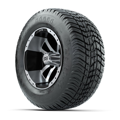 Set of (4) 10 in GTW Storm Trooper Wheels with 205/50-10 Mamba Street Tires