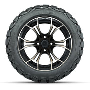 GTW Spyder Bronze/Matte Black 14 in Wheels with 22x10-14 GTW - front view
