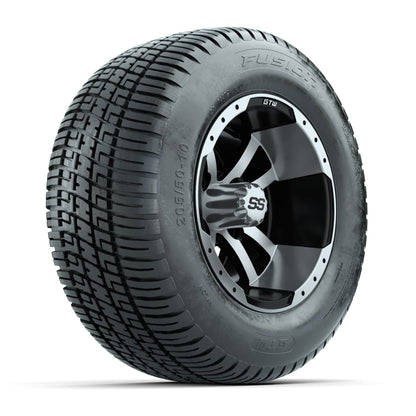 Set of (4) 10" GTW® Storm Trooper Wheels on GTW® Fusion Street Tires