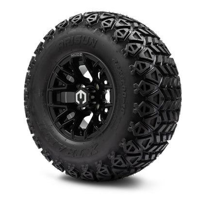 MODZ® 10" Matrix Glossy Black Wheels & Off-Road Tires Combo (Arisun X Trail All Terrain 22x11-10)