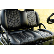 MadJax Aviator Yamaha Drive/Drive2 & ICON Black Front Seat Cushions with Thermaflex