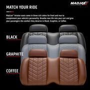 MadJax Aviator Yamaha Drive/Drive2 & ICON Graphite Front Seat Cushions with Thermaflex