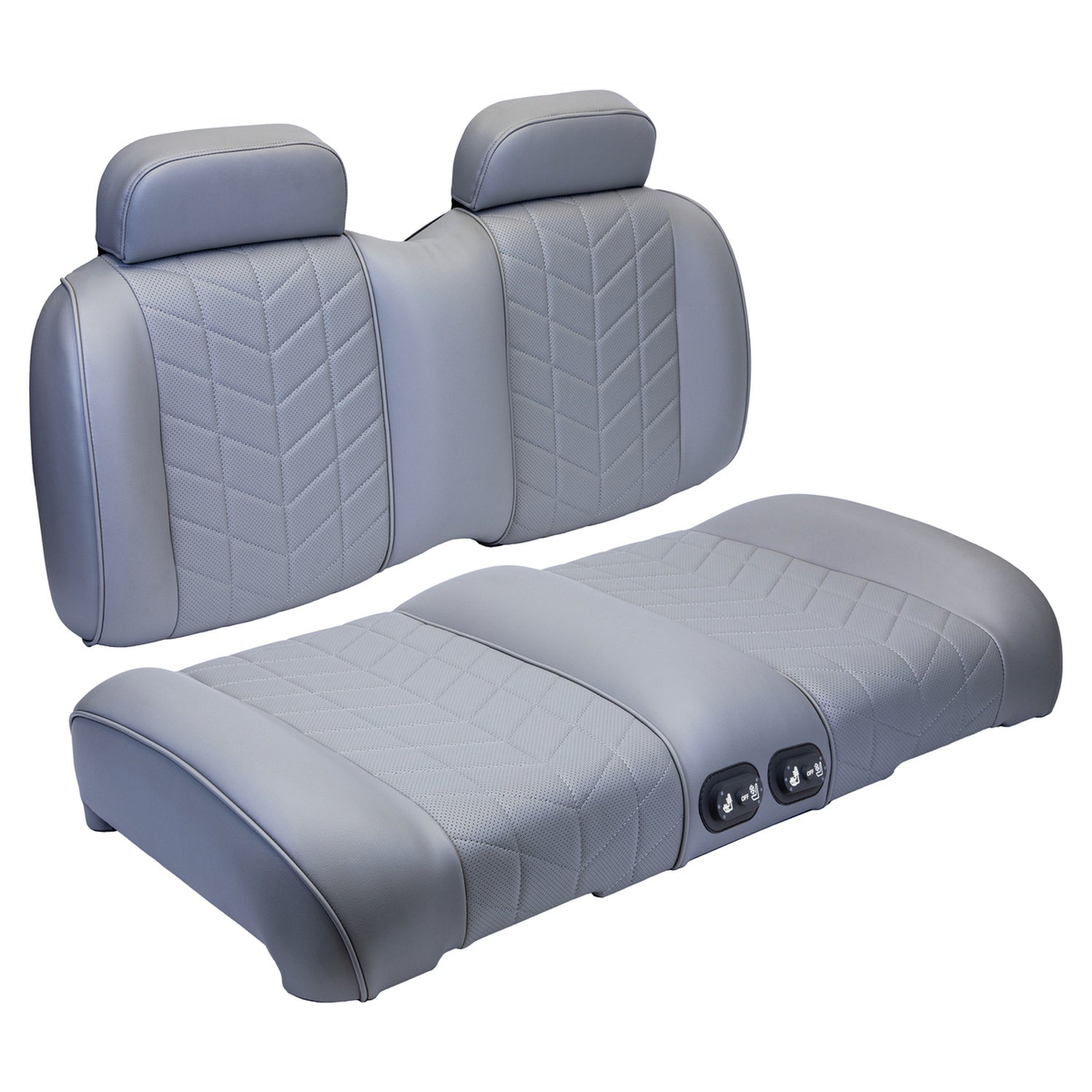 MadJax Aviator Yamaha Drive/Drive2 & ICON Graphite Front Seat Cushions with Thermaflex
