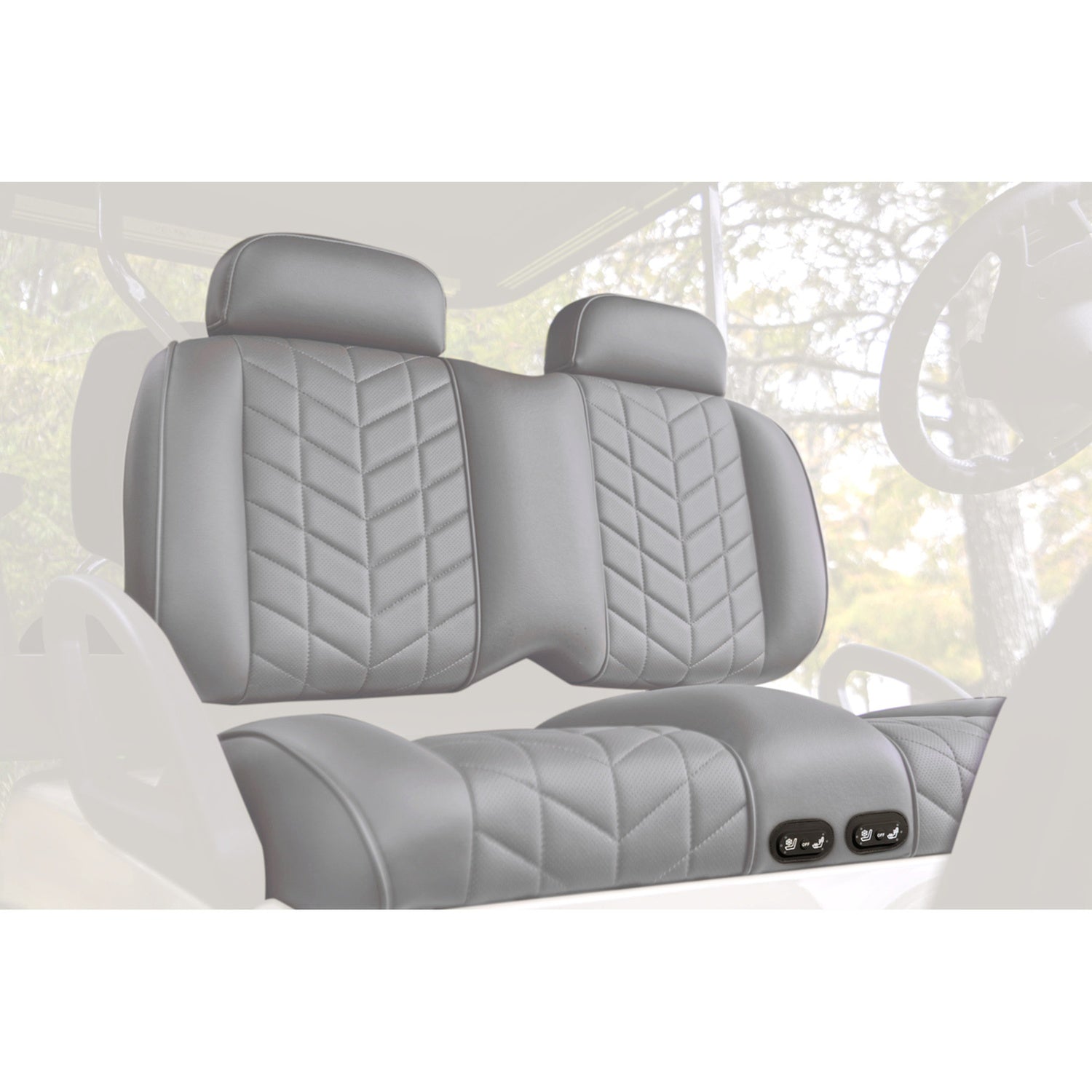 MadJax Aviator Yamaha Drive/Drive2 & ICON Graphite Front Seat Cushions with Thermaflex