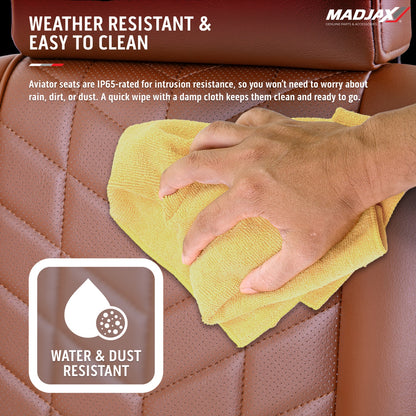 MadJax Aviator Yamaha Drive/Drive2 & ICON Graphite Front Seat Cushions with Thermaflex