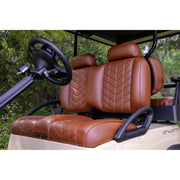 MadJax Aviator Yamaha Drive/Drive2 & ICON Coffee Front Seat Cushions with Thermaflex