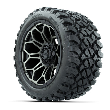 Set of (4) 14 in GTW Bravo Wheels with 23x10-14 GTW Nomad Al - 3/4 view